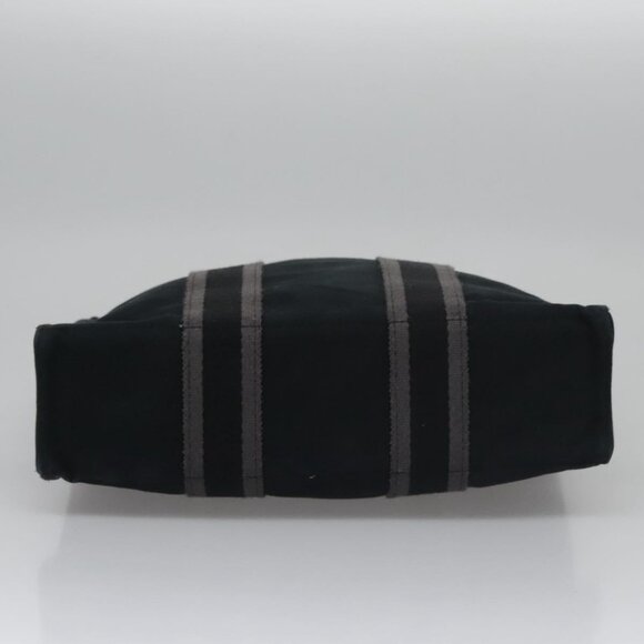 HERMES Fourre Tout PM Hand Bag Canvas Black Auth ti2780 - Picture 9 of 16